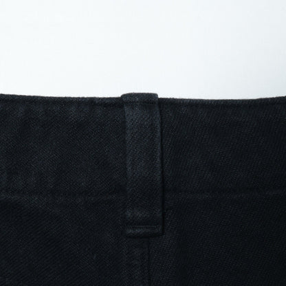 WORN LINEN COTTON DRILL TROUSERS