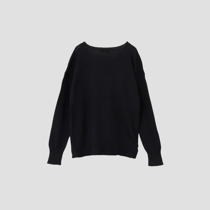 V NECK GUERNSEY KNIT