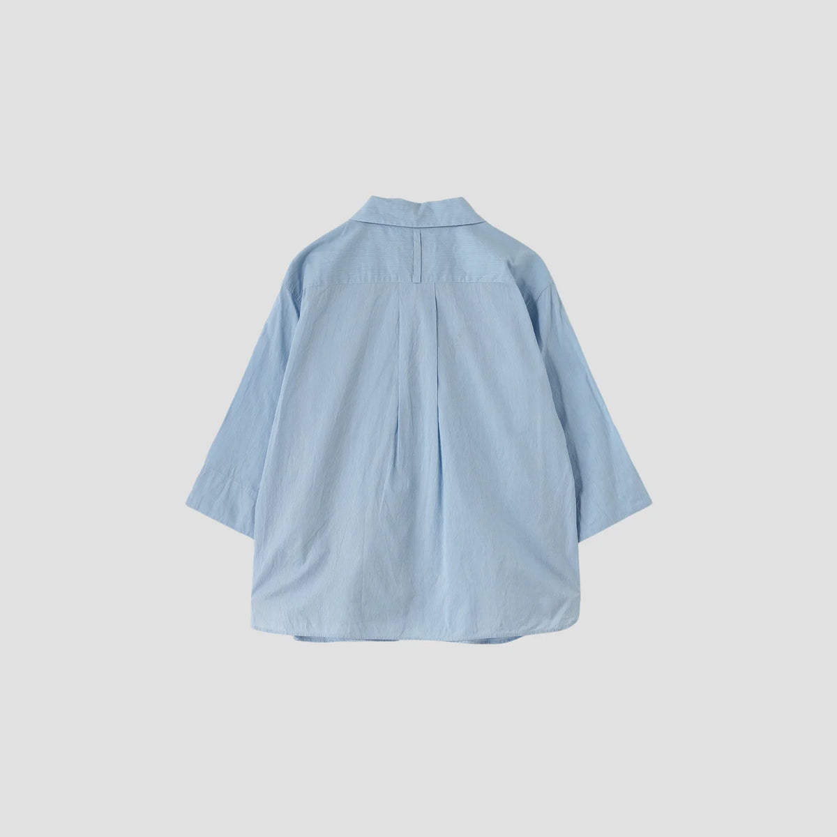 FINE STRIPE COTTON SILK SHIRT