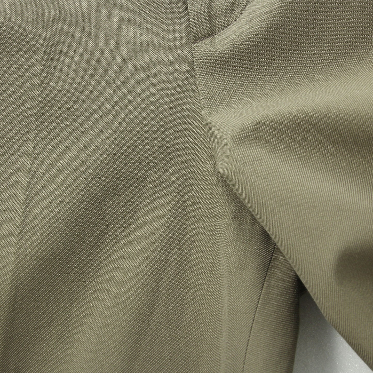 WOOL COTTON TWILL TROUSERS