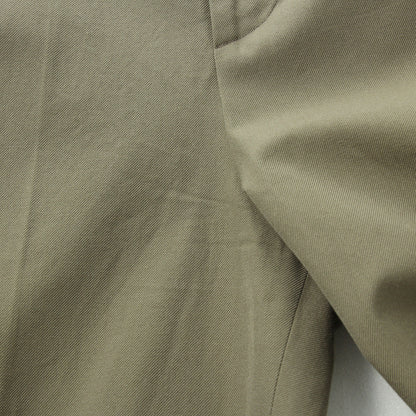 WOOL COTTON TWILL TROUSERS