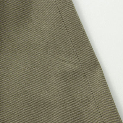 WOOL COTTON TWILL TROUSERS