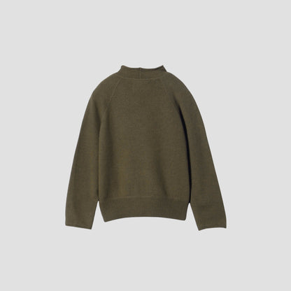 FELTED ROUGH WOOL KNIT