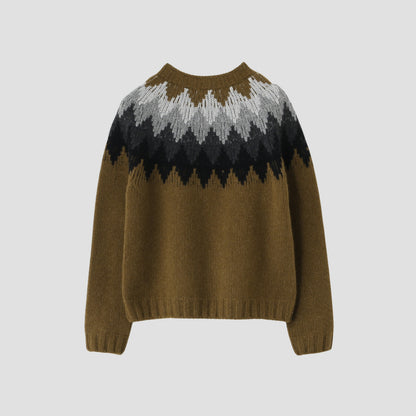 DIAMOND FAIRISLE JUMPER KNIT