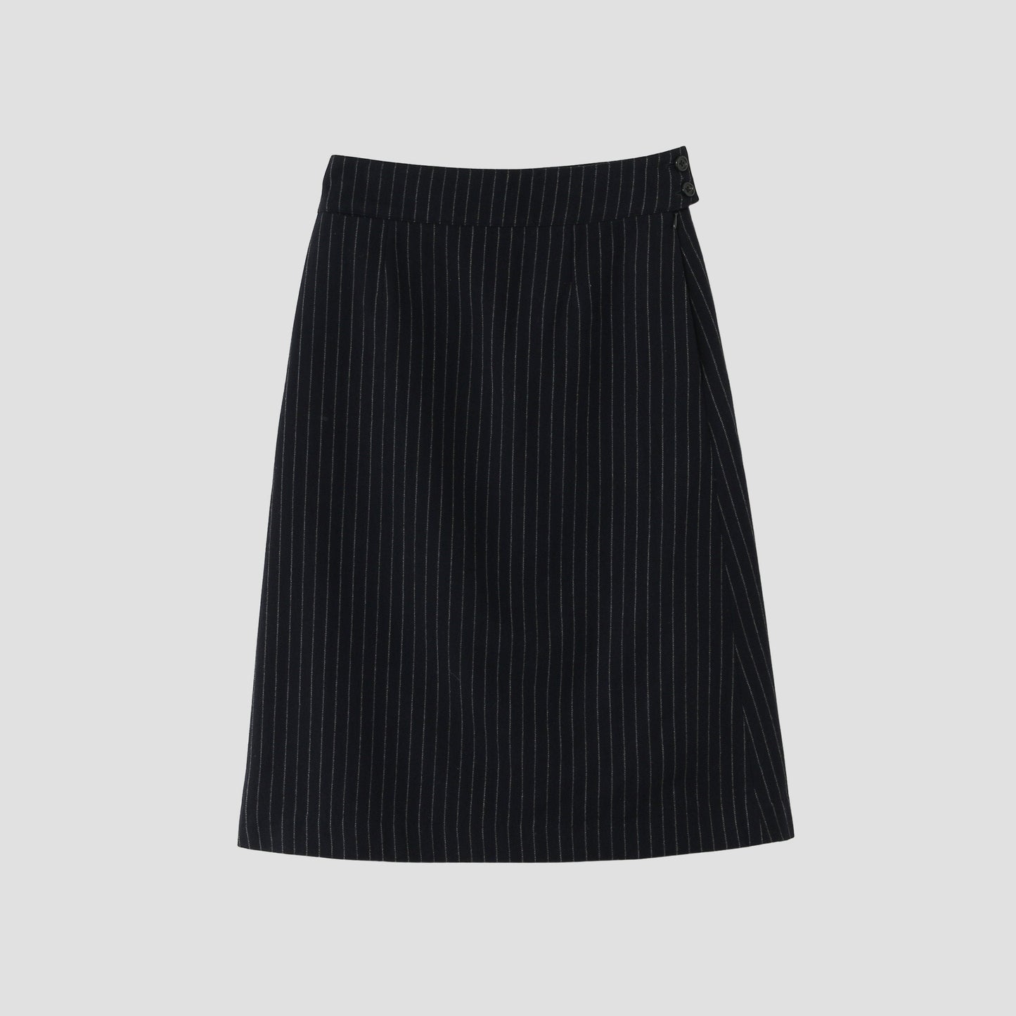 BROKEN STRIPE WOOL SKIRT