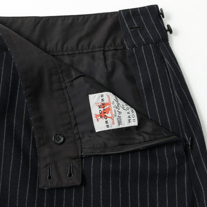 BROKEN STRIPE WOOL SKIRT