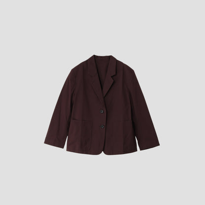 MATT COTTON SILK POPLIN JACKET