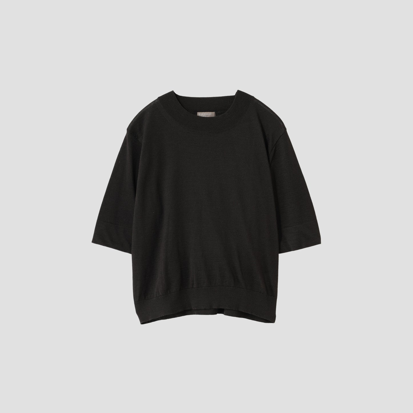 RAMIE COTTON DEEP RIB T SHIRT KNIT