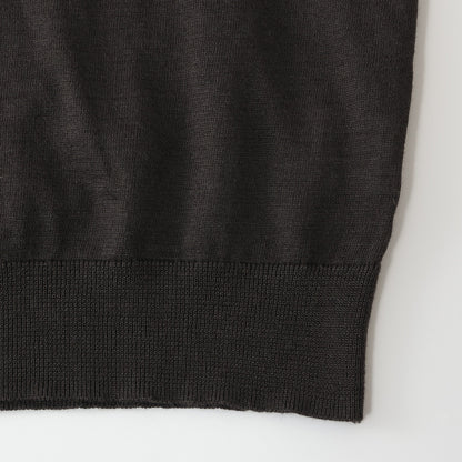RAMIE COTTON DEEP RIB T SHIRT KNIT