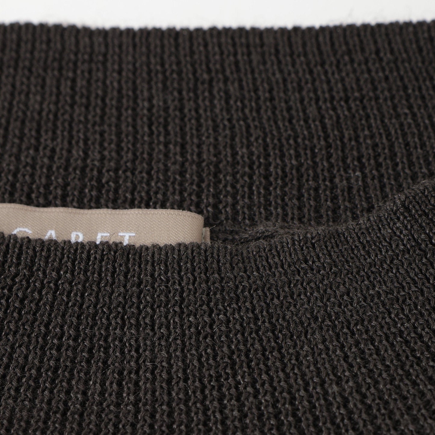 RAMIE COTTON DEEP RIB T SHIRT KNIT