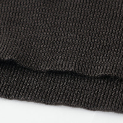 RAMIE COTTON DEEP RIB T SHIRT KNIT