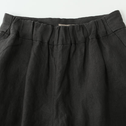 COATED LINEN PLAINWEAVE TROUSERS