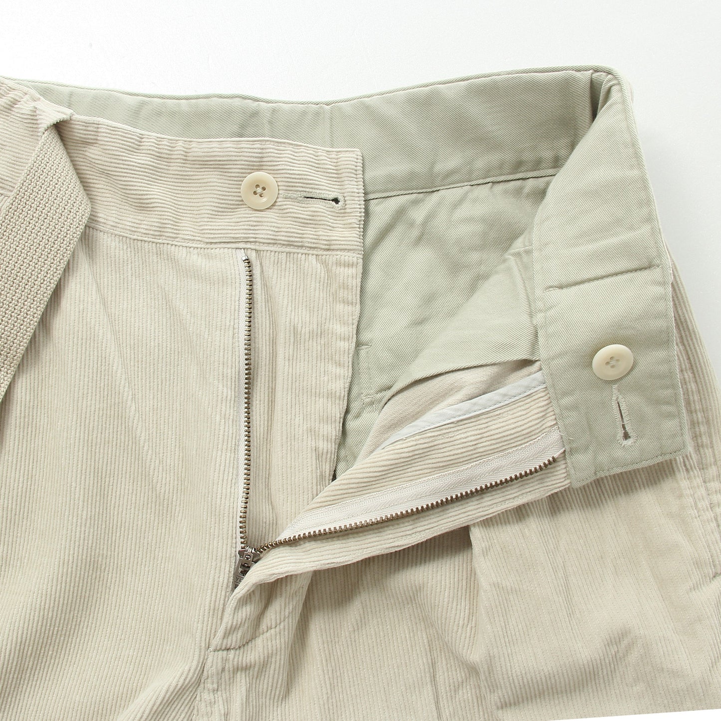 DRY COTTON NEEDLECORD TROUSERS