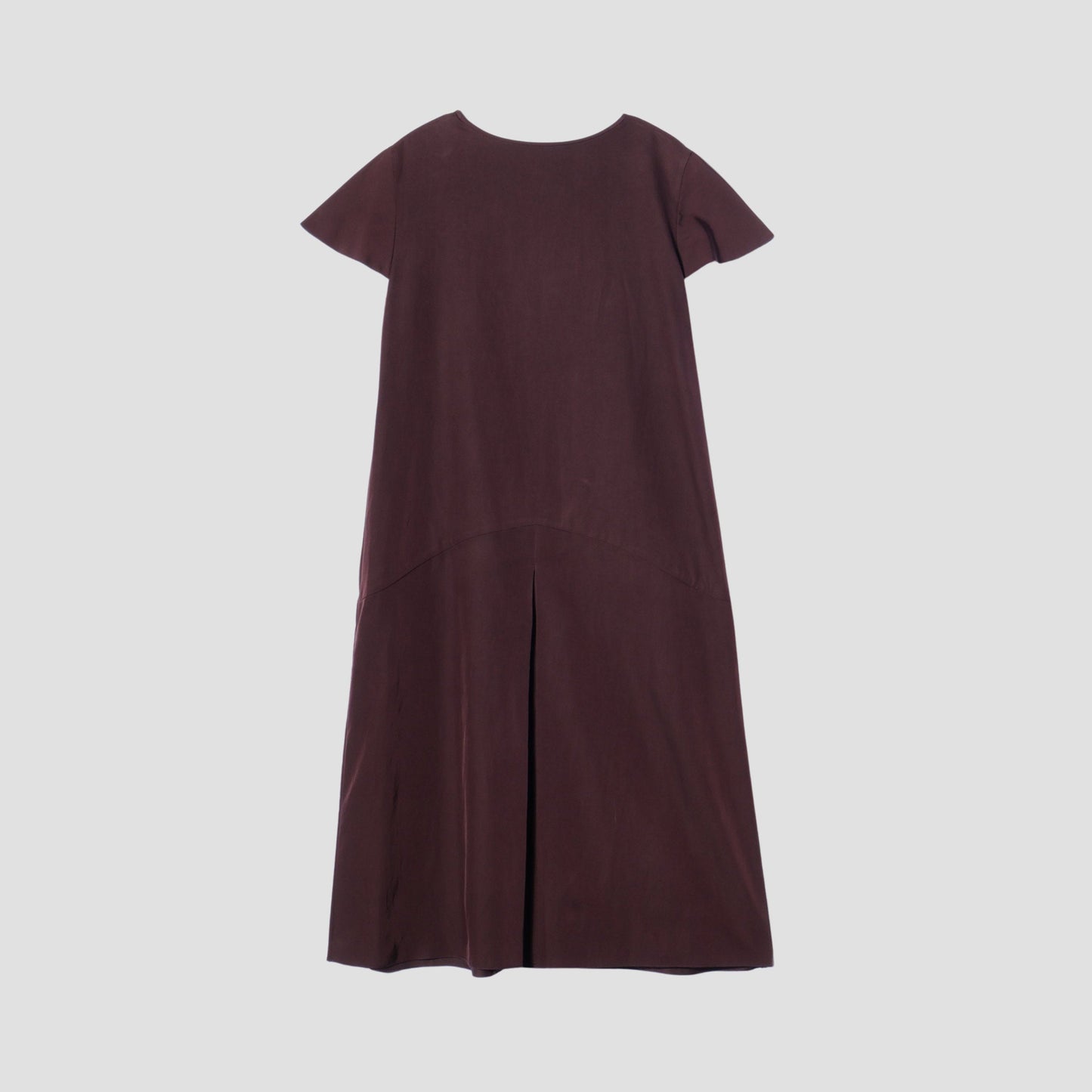 GLAZED COTTON CUPRA DRESS