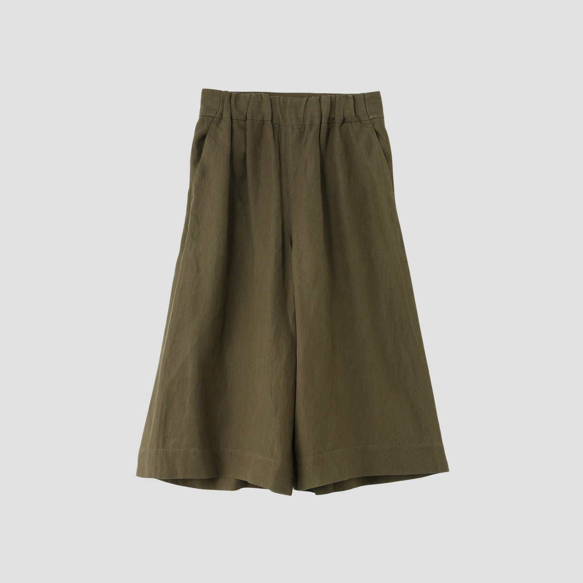 COATED LINEN PLAINWEAVE TROUSERS