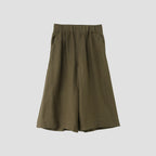 COATED LINEN PLAINWEAVE TROUSERS