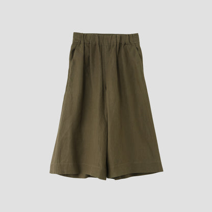 COATED LINEN PLAINWEAVE TROUSERS