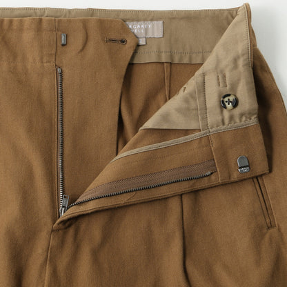 WASHED COTTON TWILL TROUSERS