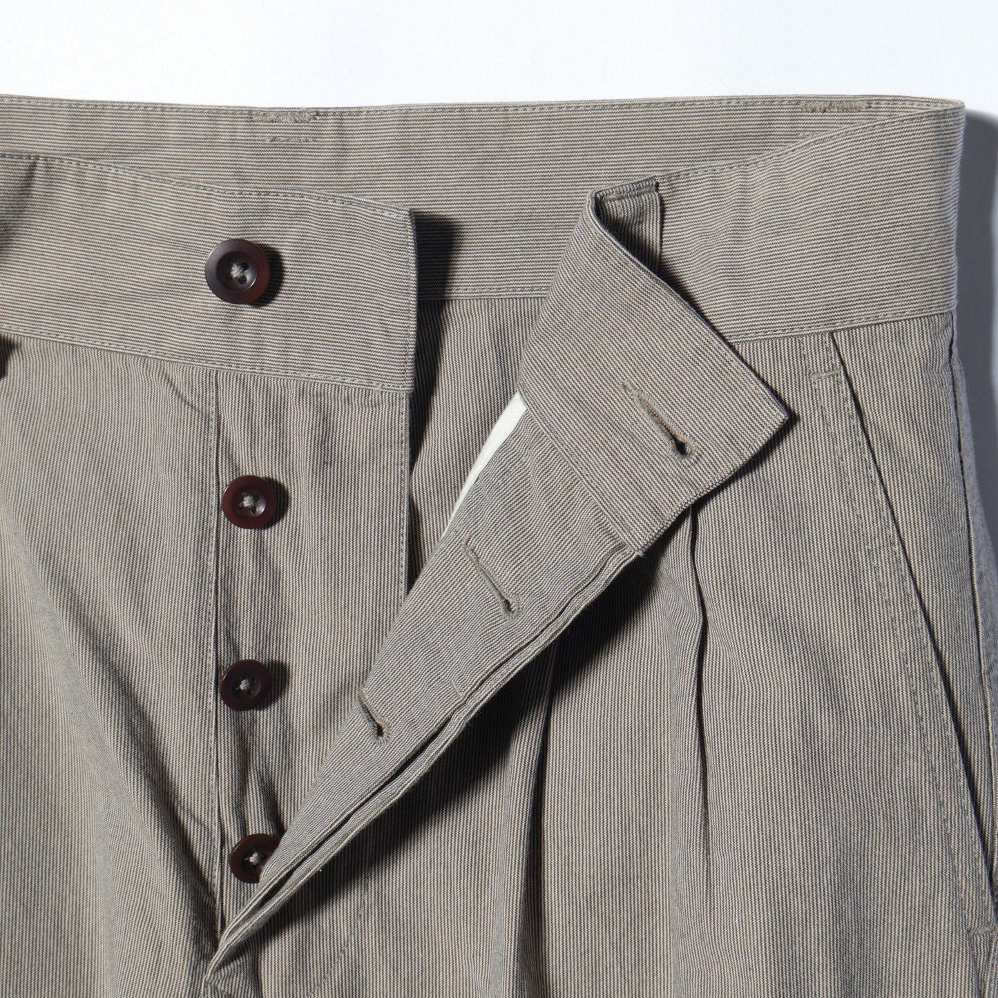 TINY STRIPE COTTON TROUSERS