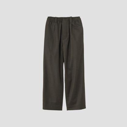 WORSTED WOOL FLANNEL TROUSERS
