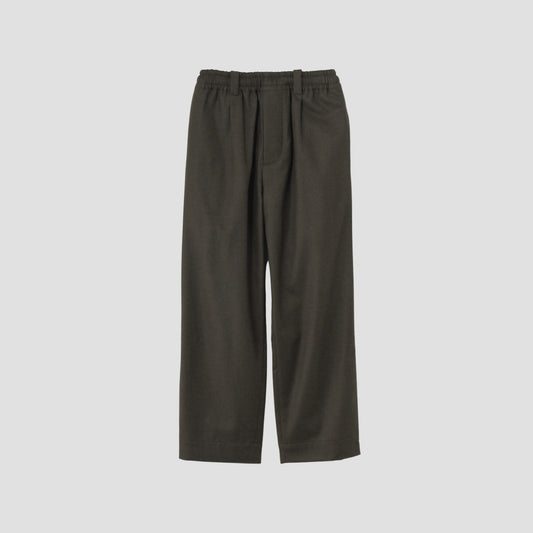 WORSTED WOOL FLANNEL TROUSERS