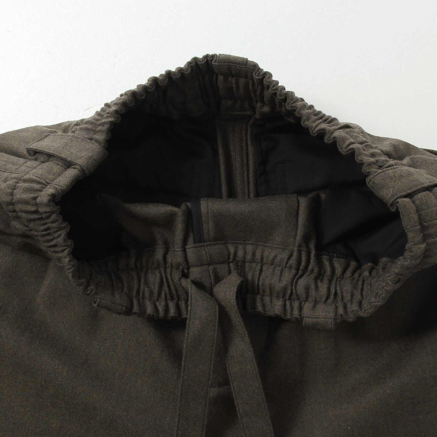 WORSTED WOOL FLANNEL TROUSERS