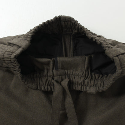 WORSTED WOOL FLANNEL TROUSERS