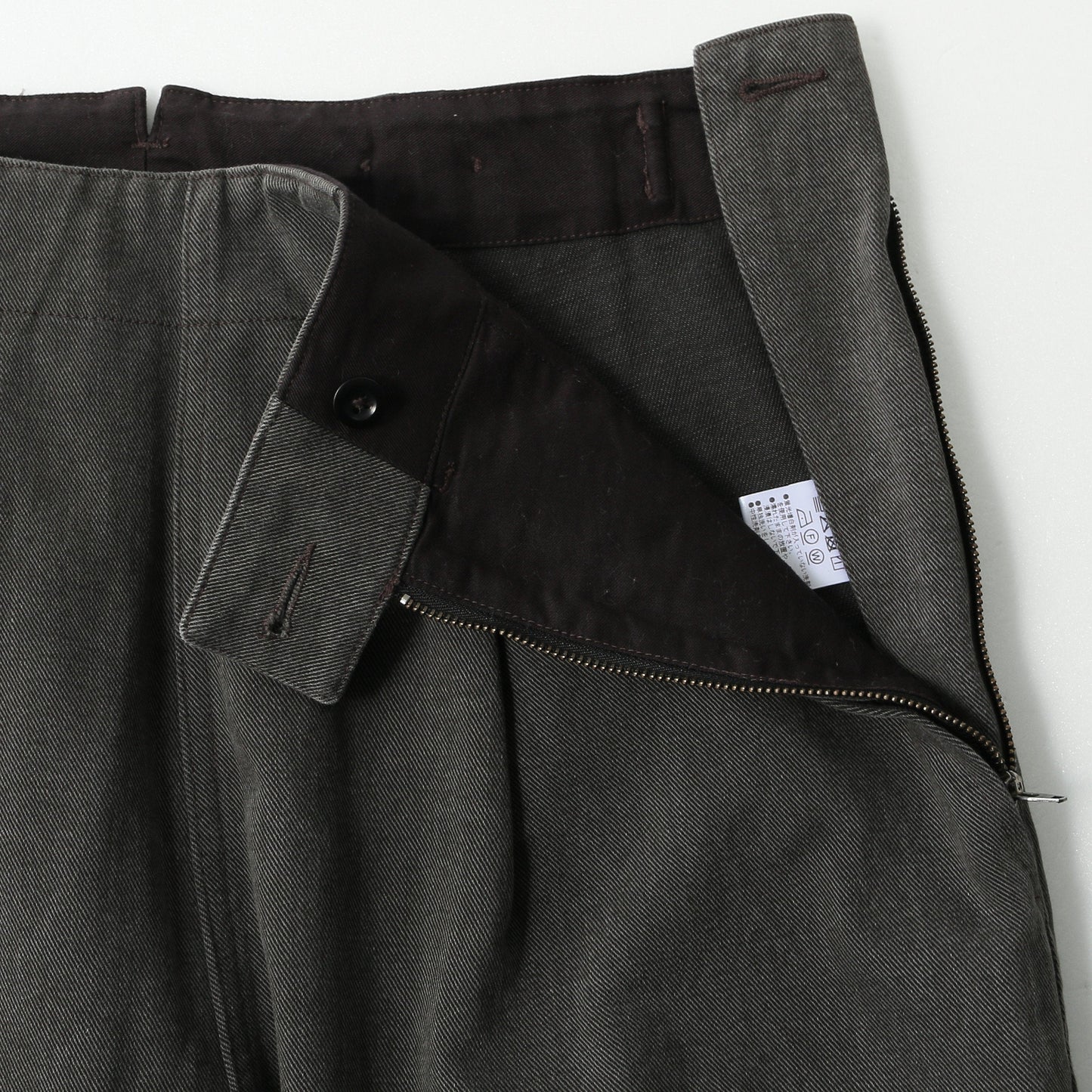 FADED COTTON DRILL TROUSERS