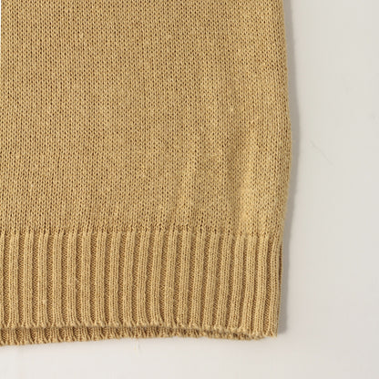 LINEN COTTON SILK SLIPOVER KNIT