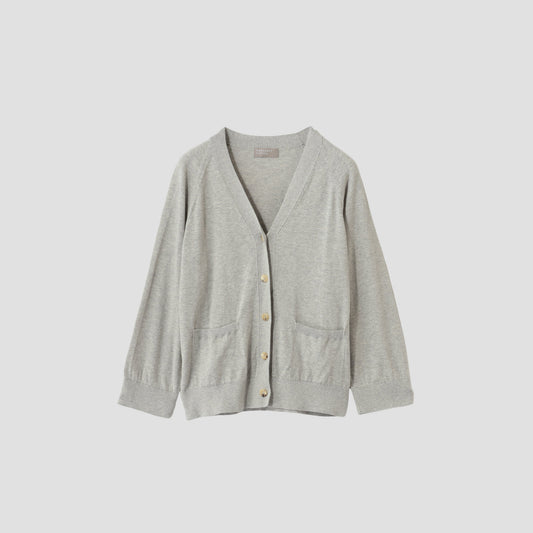 SUPERFINE COTTON CARDIGAN KNIT