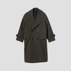 WORSTED WOOL TWILL COAT