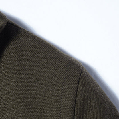 WORSTED WOOL TWILL COAT