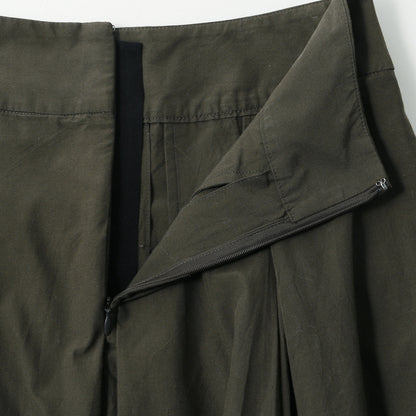 SILK COTTON POPLIN SKIRT