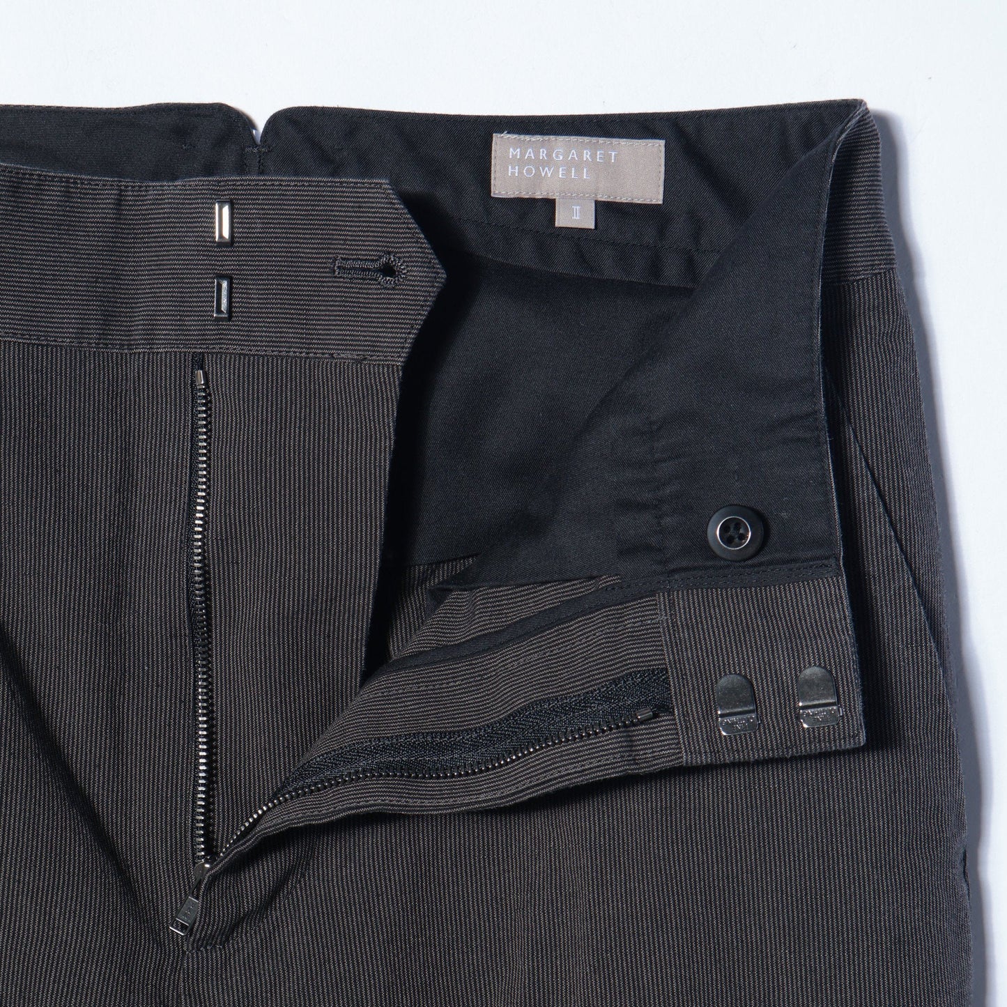 YARN DYED COTTON LINEN TROUSERS