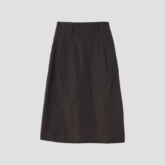 FINE COMPACT COTTON POPLIN SKIRT