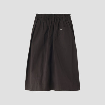 FINE COMPACT COTTON POPLIN SKIRT