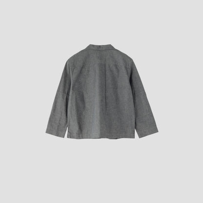 YARN DYE COTTON LINEN SHIRT