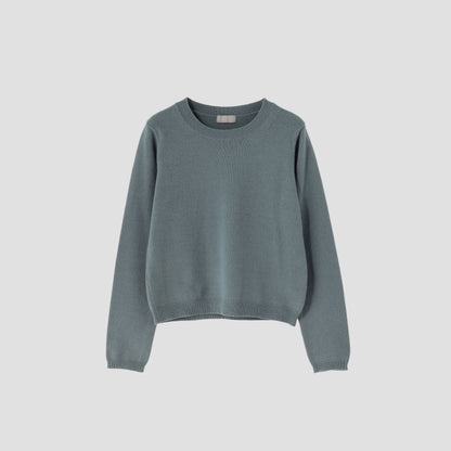 WOOL COTTON TWIST KNIT
