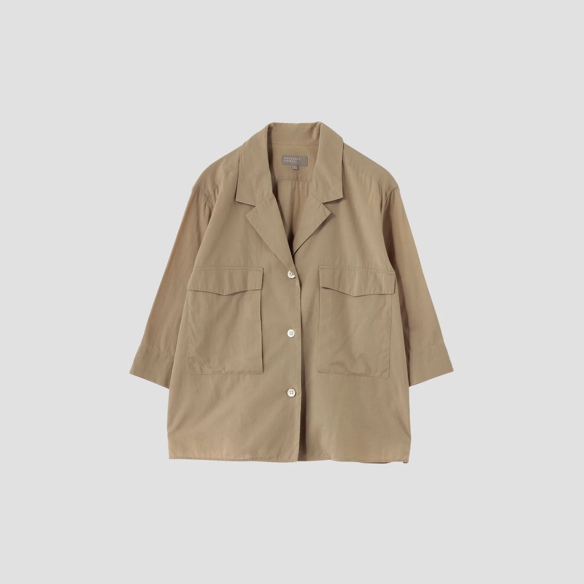 PIECE DYED WASHED COTTON SHIRT