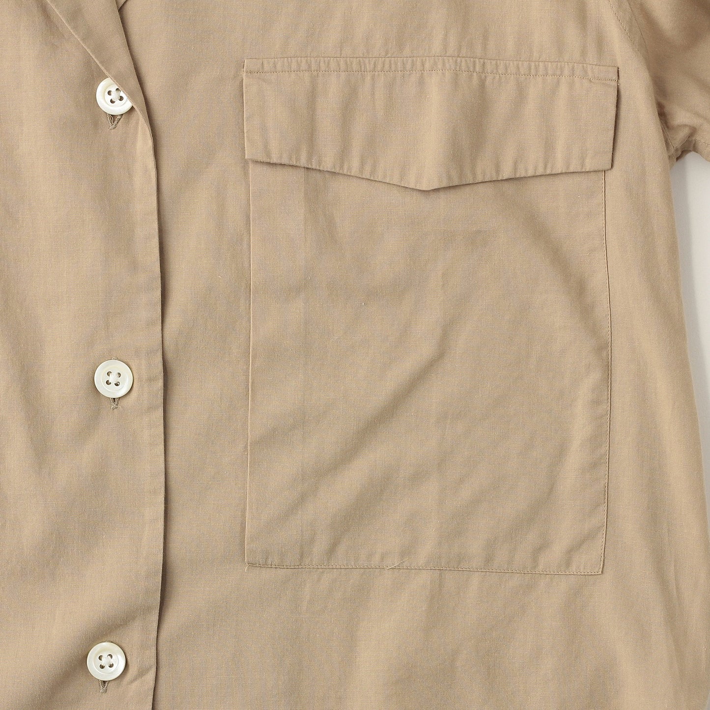 PIECE DYED WASHED COTTON SHIRT