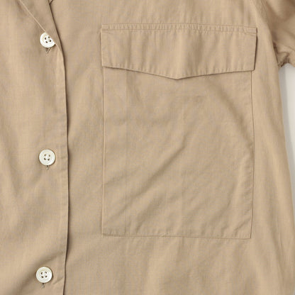 PIECE DYED WASHED COTTON SHIRT
