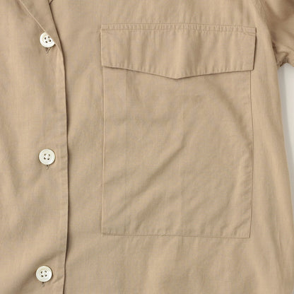 PIECE DYED WASHED COTTON SHIRT