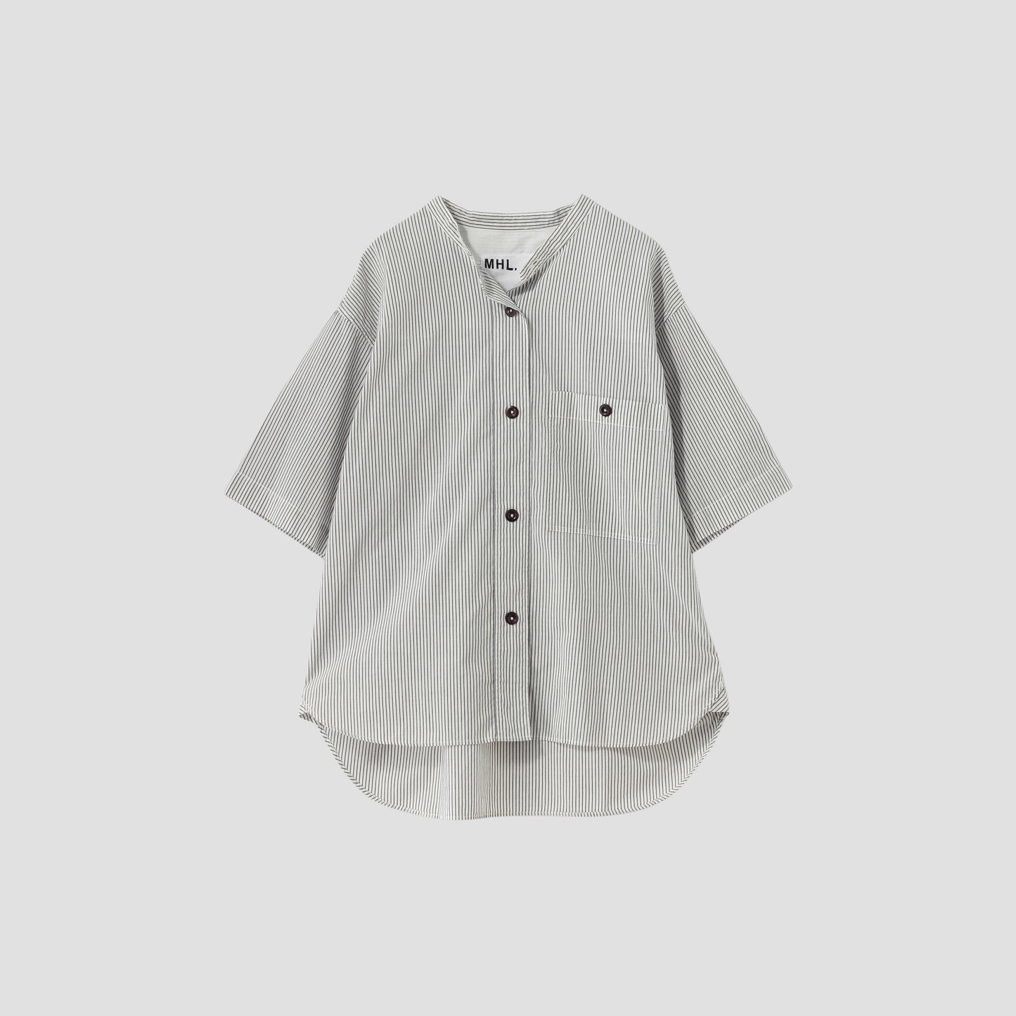 COTTON LINEN STRIPE SHIRT