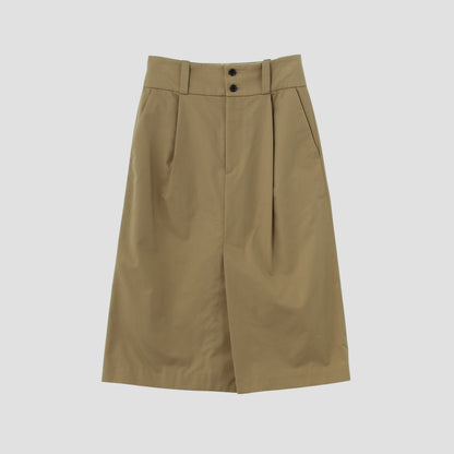 WORN COTTON GABARDINE SKIRT