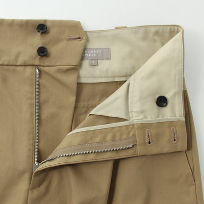 WORN COTTON GABARDINE SKIRT