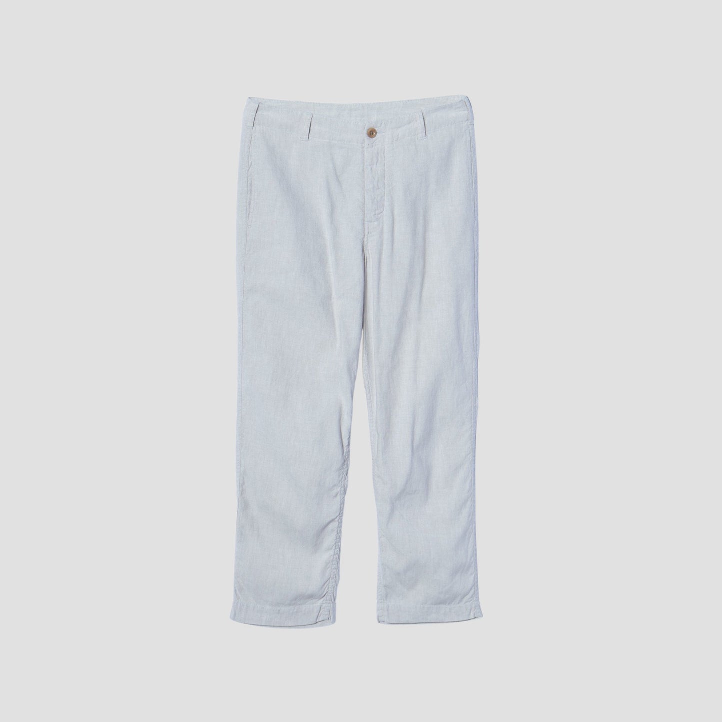 LINEN COTTON CANVAS TROUSERS