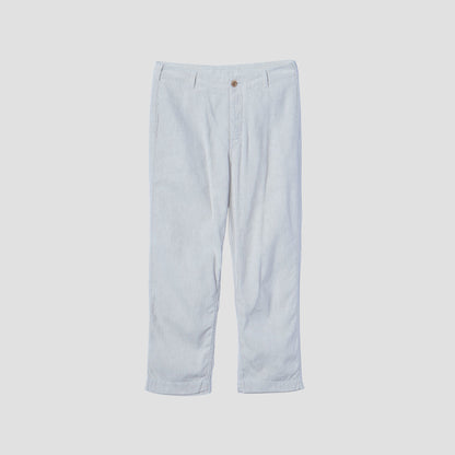 LINEN COTTON CANVAS TROUSERS
