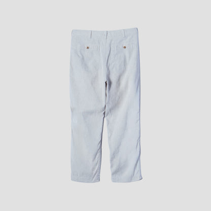 LINEN COTTON CANVAS TROUSERS