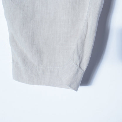 LINEN COTTON CANVAS TROUSERS