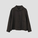 WOOL LINEN HOPSACK JACKET